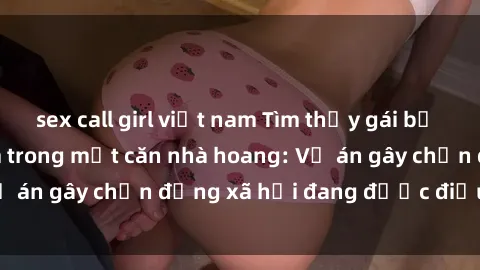sex call girl việt nam Tìm thấy gái bị trói và bị hiếp dâm trong một căn nhà hoang: Vụ án gây chấn động xã hội đang được điều tra vào.